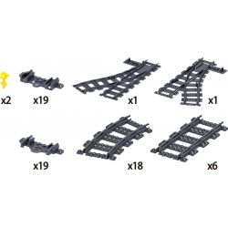 ZHEGAO QL0310 0310 non  TÀU CAO TỐC HÀI HÒA bộ đồ chơi xếp lắp ráp ghép mô hình Trains RAIL TRANSIT Tàu Hỏa 941 khối
