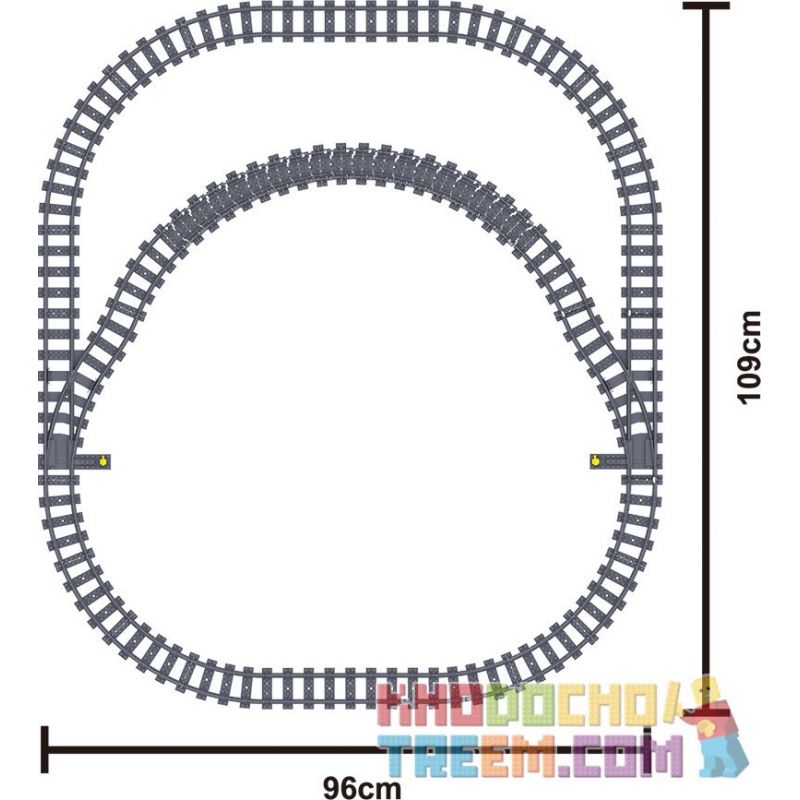 ZHEGAO QL0310 0310 non  TÀU CAO TỐC HÀI HÒA bộ đồ chơi xếp lắp ráp ghép mô hình Trains RAIL TRANSIT Tàu Hỏa 941 khối