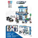 CHAOBAO RENREN 5517 non Lego ĐỒN CẢNH SÁT bộ đồ chơi xếp lắp ráp ghép mô hình City SWAT TEAM ACTION Thành Phố 382 khối