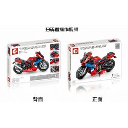 SEMBO 701808 non  HONDA CBR. bộ đồ chơi xếp lắp ráp ghép mô hình  HONDA CBR MOTORCYCLE Kỹ Thuật Công Nghệ Cao Mô Hình Phương Tiện 857 khối