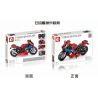 SEMBO 701808 non  HONDA CBR. bộ đồ chơi xếp lắp ráp ghép mô hình  HONDA CBR MOTORCYCLE Kỹ Thuật Công Nghệ Cao Mô Hình Phương Tiện 857 khối