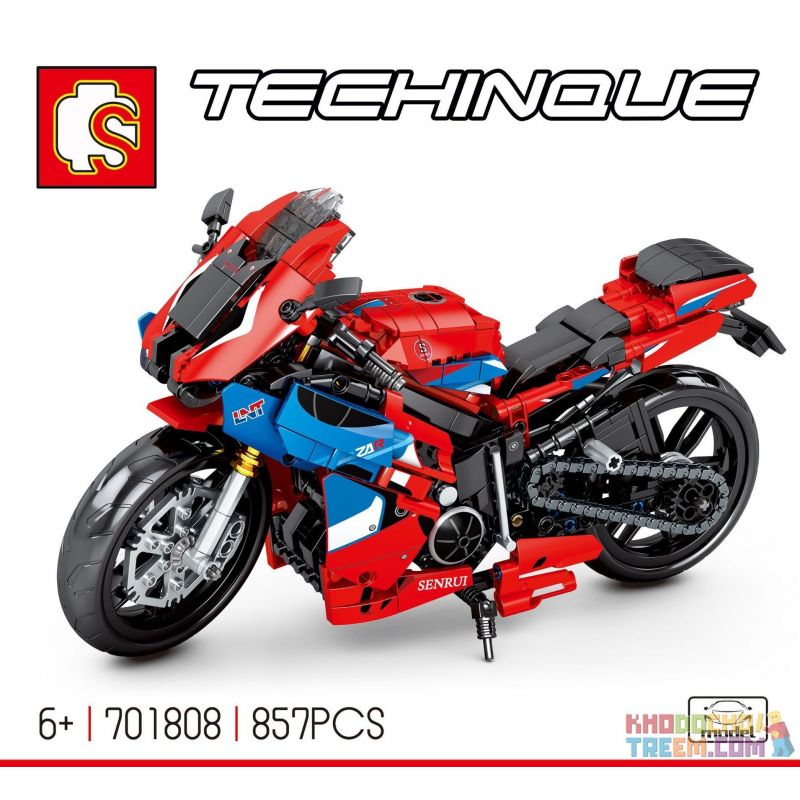 SEMBO 701808 non  HONDA CBR. bộ đồ chơi xếp lắp ráp ghép mô hình  HONDA CBR MOTORCYCLE Kỹ Thuật Công Nghệ Cao Mô Hình Phương Tiện 857 khối