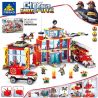 Kazi KY80532 80532 non  QUẢN TRỊ LỆNH LỬA bộ đồ chơi xếp lắp ráp ghép mô hình Fire Rescure CITY FIRE Cứu Hỏa 1155 khối