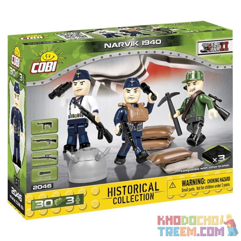 COBI CHARACTER BUILDING COBI-2046 2046 COBI2046 non Lego NARVIK BATTLE 1940. bộ đồ chơi xếp lắp ráp ghép mô hình Military Army NARVIK 1940 Quân Sự Bộ Đội