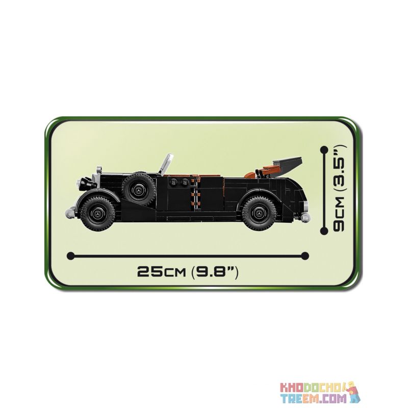 COBI CHARACTER BUILDING COBI-2407 2407 COBI2407 COBI-2406 2406 COBI2406 non  1938 MERCEDES 770. bộ đồ chơi xếp lắp ráp ghép mô hình Military Army Quân Sự Bộ Đội 225 khối