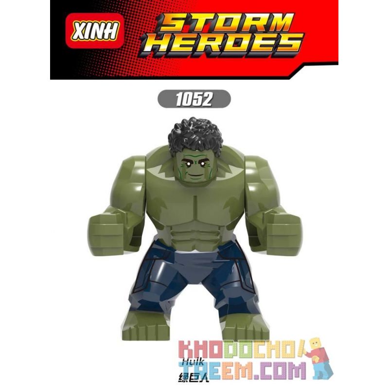 XINH 1052 non Lego HULK. bộ đồ chơi xếp lắp ráp ghép mô hình Marvel Super Heroes Siêu Anh Hùng Marvel