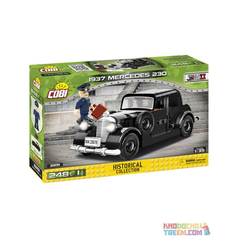 COBI CHARACTER BUILDING COBI-2251 2251 COBI2251 non Lego 1937 MERCEDES 230. bộ đồ chơi xếp lắp ráp ghép mô hình Military Army Quân Sự Bộ Đội 248 khối