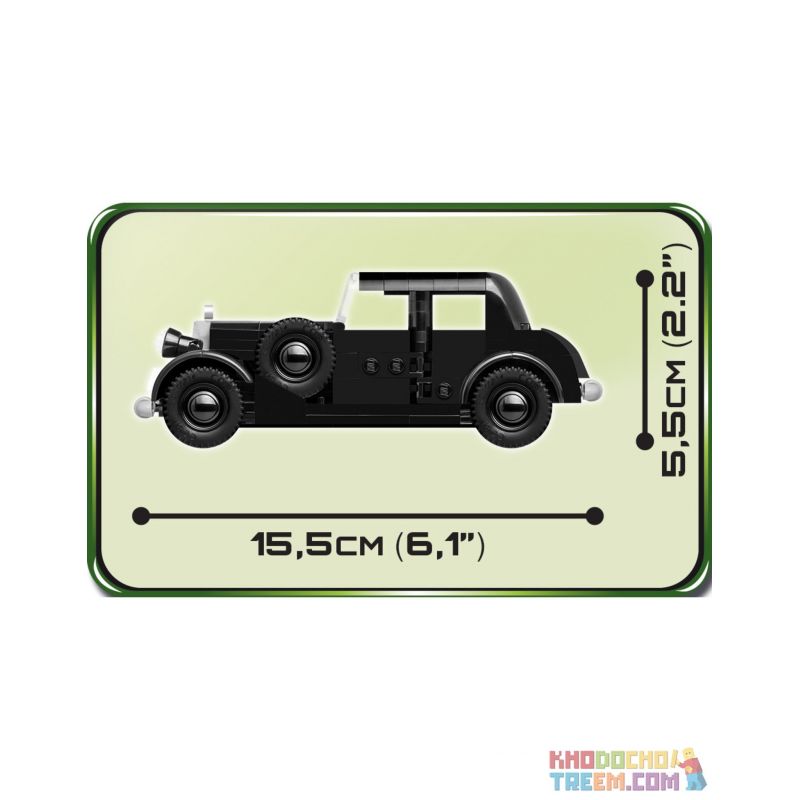 COBI CHARACTER BUILDING COBI-2251 2251 COBI2251 non  1937 MERCEDES 230. bộ đồ chơi xếp lắp ráp ghép mô hình Military Army Quân Sự Bộ Đội 248 khối