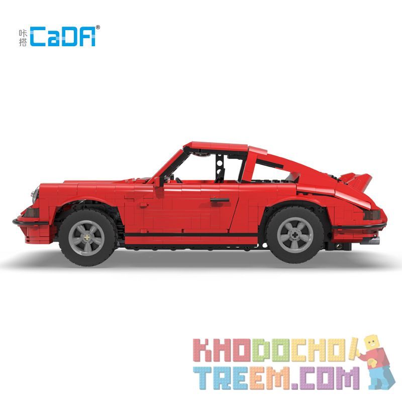 DOUBLEE CADA C61045 61045 non  XE THỂ THAO RETRO PORSCHE 911 12 5 tỷ lệ 1:12.5 bộ đồ chơi xếp lắp ráp ghép mô hình Creator Expert Chuyên Gia Sáng Tạo 1429 khối