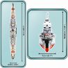 COBI CHARACTER BUILDING COBI-4823 4823 COBI4823 non  OU ROOT PRINCE HẠNG NẶNG CRUISER bộ đồ chơi xếp lắp ráp ghép mô hình Military Army PRINCE EUGEN HEAVY CRUISER Quân Sự Bộ Đội 1790 khối