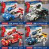 GUDI 10701A 10701B 10701C 10701D non  CITY RACING 4 LIGHTNING ÍT HƠN PHANTOM GIÓ bộ đồ chơi xếp lắp ráp ghép mô hình Racers SPEED RACER Đua Tốc Độ 692 khối