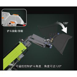 CADA C61051 61051 REBRICKABLE MOC-35607 35607 MOC35607 non  BỘ TẢI ĐIỀU KHIỂN TỪ XA ĐIỆN ĐẦY ĐỦ TÍNH NĂNG tỷ lệ 1:17 bộ đồ chơi xếp lắp ráp ghép mô hình  MULTI-FUNCTION LOADER Kỹ Thuật Công Nghệ Cao Mô Hình Phương Tiện 1408 khối