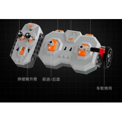 CADA C61051 61051 REBRICKABLE MOC-35607 35607 MOC35607 non  BỘ TẢI ĐIỀU KHIỂN TỪ XA ĐIỆN ĐẦY ĐỦ TÍNH NĂNG tỷ lệ 1:17 bộ đồ chơi xếp lắp ráp ghép mô hình  MULTI-FUNCTION LOADER Kỹ Thuật Công Nghệ Cao Mô Hình Phương Tiện 1408 khối