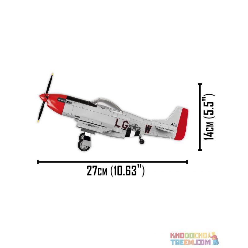 COBI CHARACTER BUILDING 5806 COBI-5806 COBI5806 non  NGỰA HOANG P51D. bộ đồ chơi xếp lắp ráp ghép mô hình TOP GUN MUSTANG P51D 265 khối