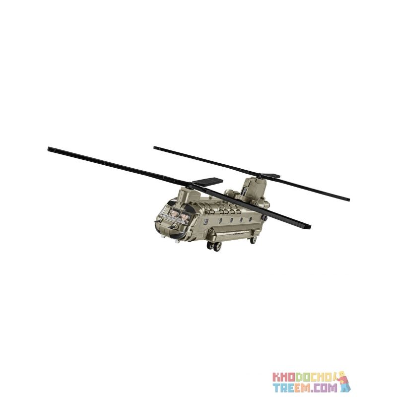 COBI CHARACTER BUILDING COBI-5807 5807 COBI5807 non Lego HỖ TRỢ CH-47 bộ đồ chơi xếp lắp ráp ghép mô hình Military Army CH-47 CHINOOK Quân Sự Bộ Đội 815 khối