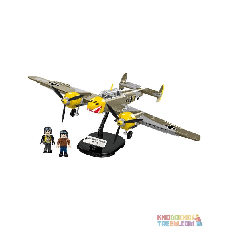 COBI CHARACTER BUILDING COBI-5716 5716 COBI5716 non Lego MESSERSCHMITT BF 110D bộ đồ chơi xếp lắp ráp ghép mô hình Military Army Quân Sự Bộ Đội 422 khối