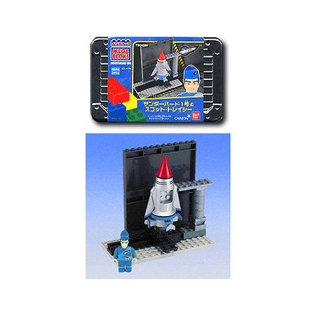 MEGA BLOKS 4085 non  SCOTT TRACY. bộ đồ chơi xếp lắp ráp ghép mô hình THUNDERBIRD #1 SCOTT TRACY 31 khối