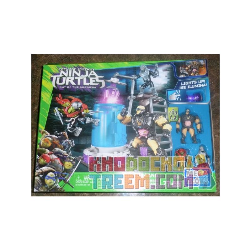 MEGA BLOKS DRK00 non Lego TỦ ĐÔNG bộ đồ chơi xếp lắp ráp ghép mô hình Teenage Mutant Ninja Turtles CRYO CHAMBERS Ninja Rùa 77 khối