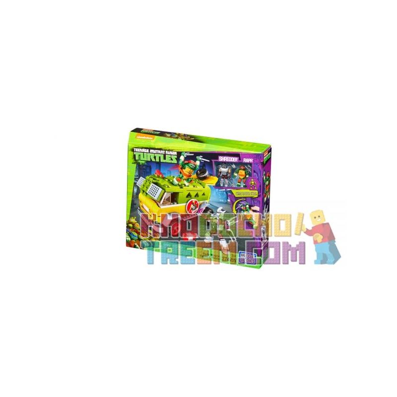 MEGA BLOKS DMX54 non Lego ĐẢNG XE bộ đồ chơi xếp lắp ráp ghép mô hình Teenage Mutant Ninja Turtles PARTY WAGON Ninja Rùa 274 khối