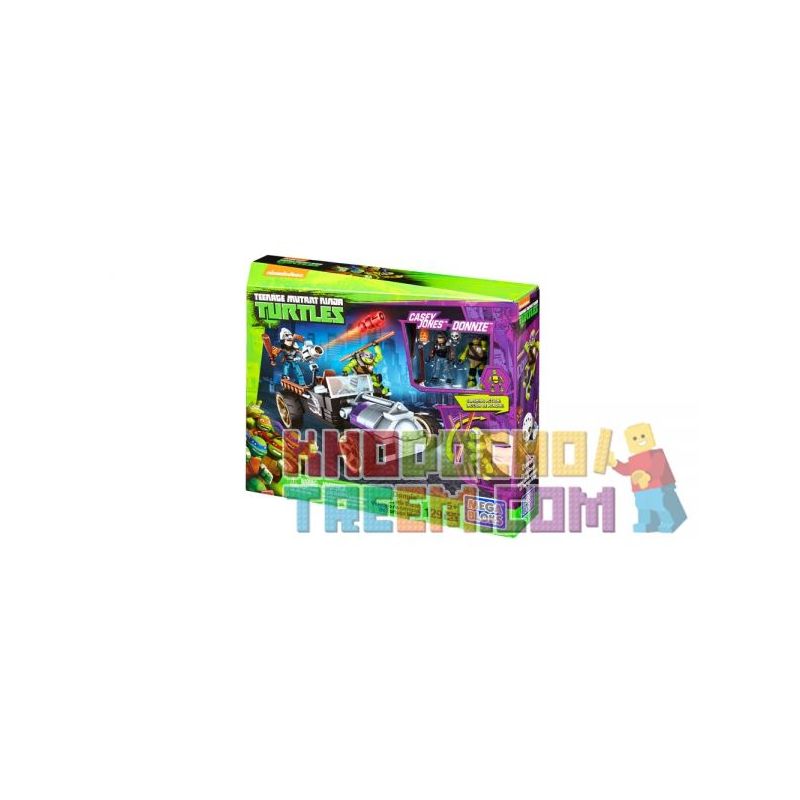 MEGA BLOKS DMX52 non Lego DONNEY RÙA bộ đồ chơi xếp lắp ráp ghép mô hình Teenage Mutant Ninja Turtles DONNIE™ TURTLE RACER Ninja Rùa 129 khối