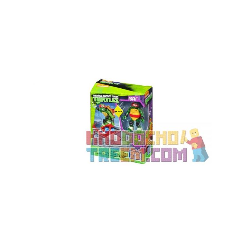 MEGA BLOKS DMX32 non Lego ĐÀO TẠO TRƯỢT VÁN LAF bộ đồ chơi xếp lắp ráp ghép mô hình Teenage Mutant Ninja Turtles RAPH™ SKATE TRAINING Ninja Rùa 30 khối