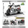 SEMBO 701211 non  XE MÁY PHIÊU LƯU ĐẠP HONDA NAVI 110 bộ đồ chơi xếp lắp ráp ghép mô hình Motorcycle Motorbike Xe Hai Bánh 253 khối