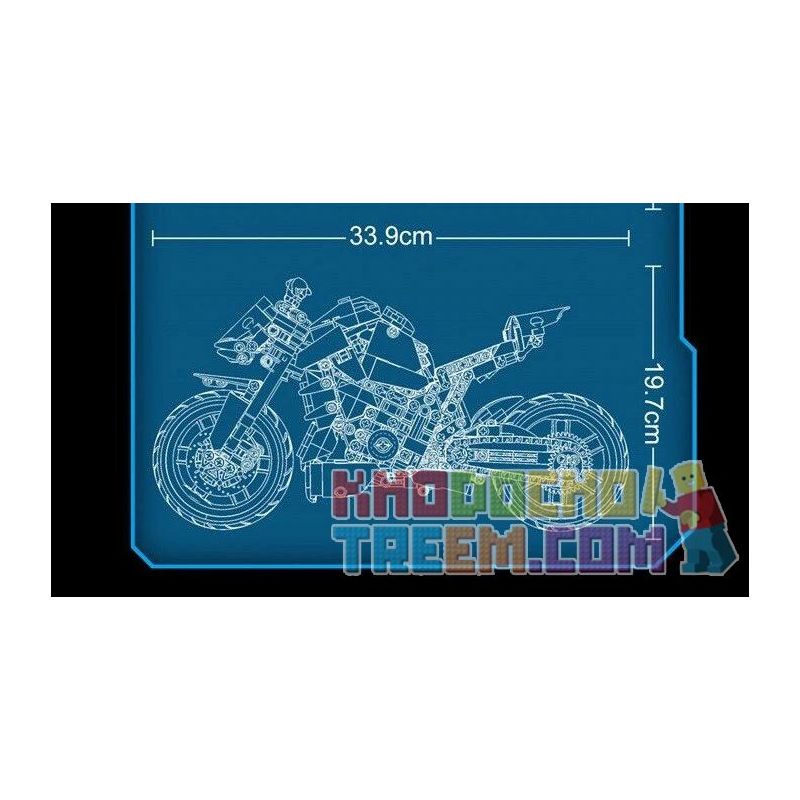 SHENZHEN RAEL ENTERTAINMENT 50051 non  DUKADI PANIGALE V4S. bộ đồ chơi xếp lắp ráp ghép mô hình  DUCATI V4S Kỹ Thuật Công Nghệ Cao Mô Hình Phương Tiện 827 khối