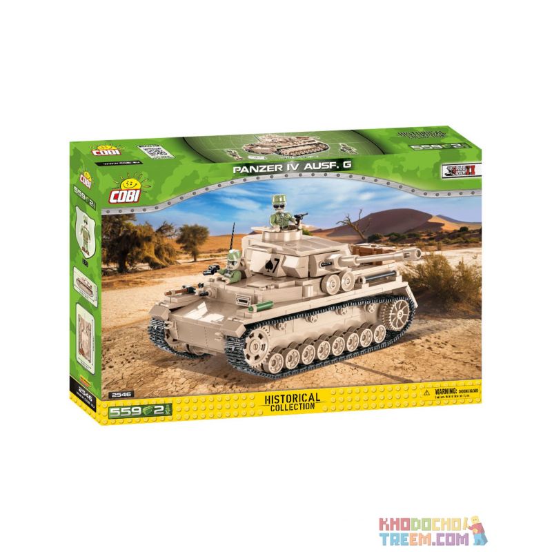 COBI CHARACTER BUILDING COBI-2546 2546 COBI2546 non Lego THIẾT GIÁP IV LOẠI bộ đồ chơi xếp lắp ráp ghép mô hình Military Army PANZER IV AUSF. G Quân Sự Bộ Đội 559 khối