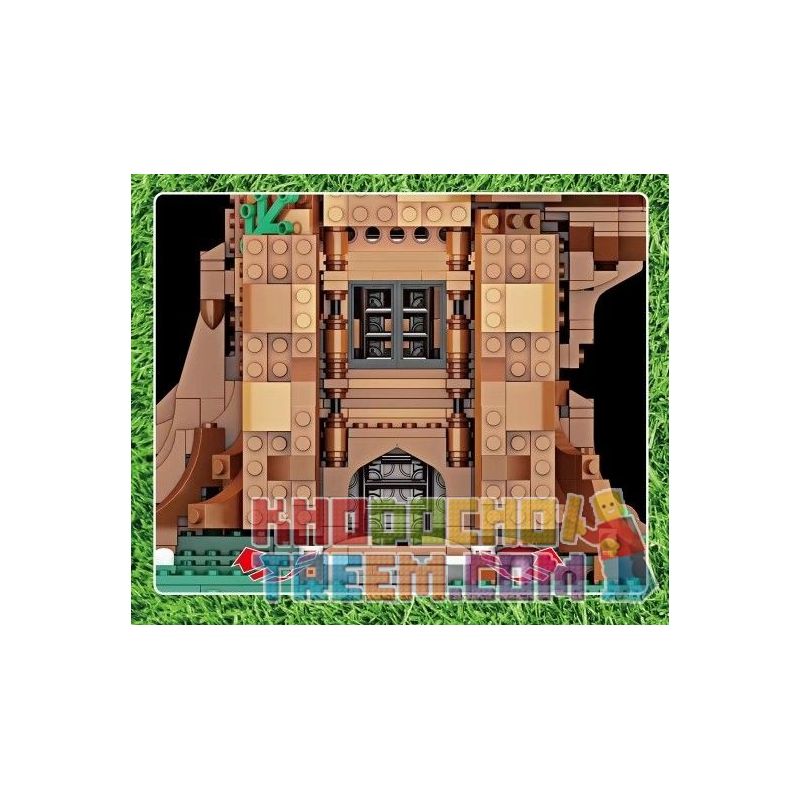 MouldKing 16033 16033D Mould King 16033 16033D non  NHÀ TRÊN CÂY bộ đồ chơi xếp lắp ráp ghép mô hình Modular Buildings NOVATOWN TREE HOUSE Mô Hình Nhà Cửa 3958 khối