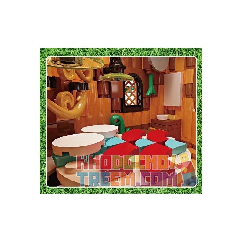 MouldKing 16033 16033D Mould King 16033 16033D non  NHÀ TRÊN CÂY bộ đồ chơi xếp lắp ráp ghép mô hình Modular Buildings NOVATOWN TREE HOUSE Mô Hình Nhà Cửa 3958 khối