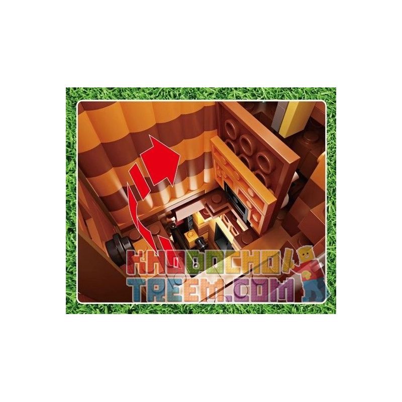 MouldKing 16033 16033D Mould King 16033 16033D non  NHÀ TRÊN CÂY bộ đồ chơi xếp lắp ráp ghép mô hình Modular Buildings NOVATOWN TREE HOUSE Mô Hình Nhà Cửa 3958 khối