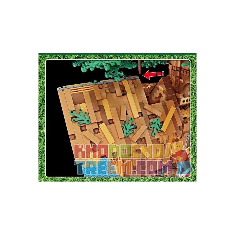 MouldKing 16033 16033D Mould King 16033 16033D non  NHÀ TRÊN CÂY bộ đồ chơi xếp lắp ráp ghép mô hình Modular Buildings NOVATOWN TREE HOUSE Mô Hình Nhà Cửa 3958 khối