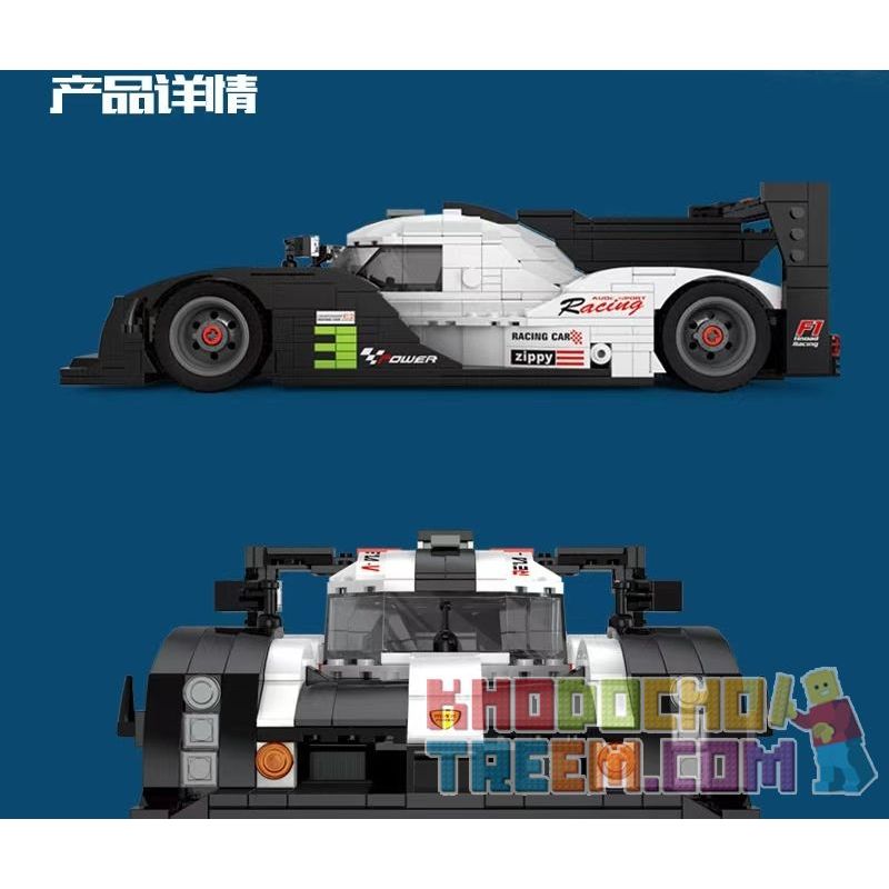 MouldKing 10002 Mould King 10002 non  PORSCHE 919. bộ đồ chơi xếp lắp ráp ghép mô hình Racers Đua Tốc Độ 1049 khối