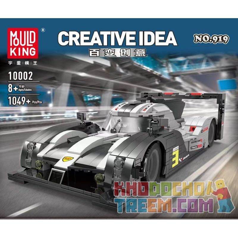 MouldKing 10002 Mould King 10002 non  PORSCHE 919. bộ đồ chơi xếp lắp ráp ghép mô hình Racers Đua Tốc Độ 1049 khối