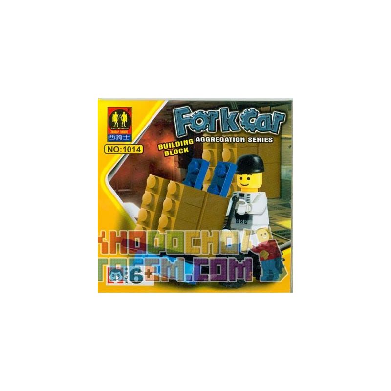 ZEPHYR KNIGHT 1014 non Lego XE NÂNG bộ đồ chơi xếp lắp ráp ghép mô hình City FORK CAR Thành Phố