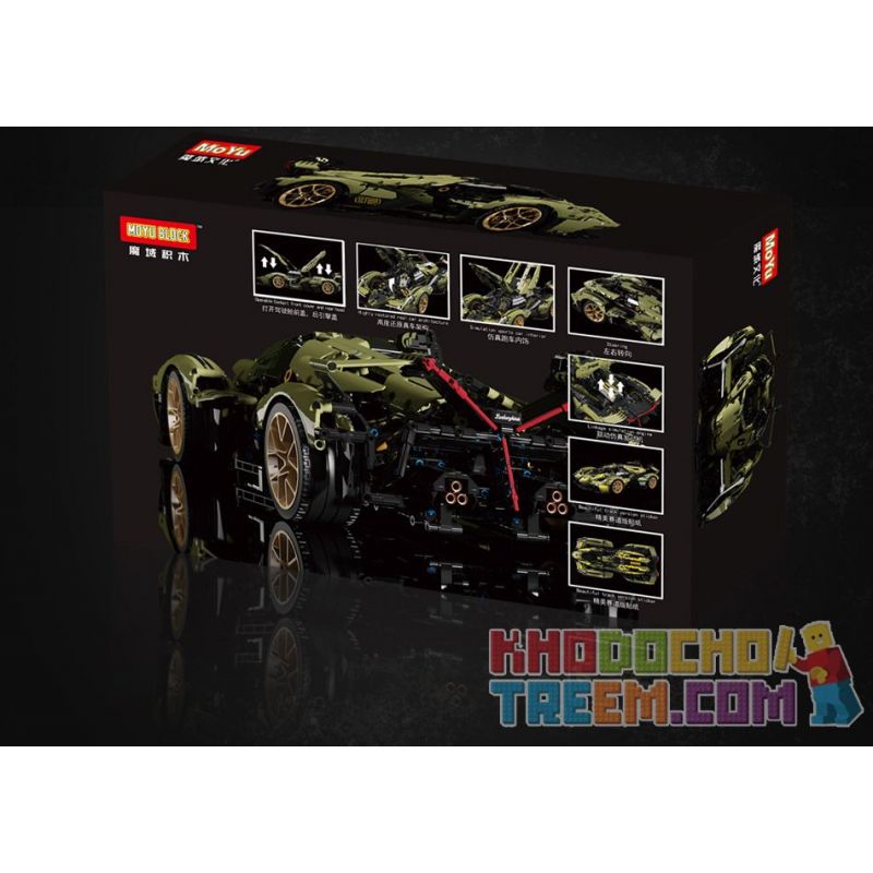 MOYU BLOCK MY88001 88001 MY88001A 88001A MY88001B 88001B MY88001C 88001C BAKA TECHNOLOGY BK6603 6603 non  LAMBORGHINI V12 VISION GT KHÁI NIỆM XE HƠI tỷ lệ 1:8 bộ đồ chơi xếp lắp ráp ghép mô hình  Kỹ Thuật Công Nghệ Cao Mô Hình Phương Tiện 2527 khối