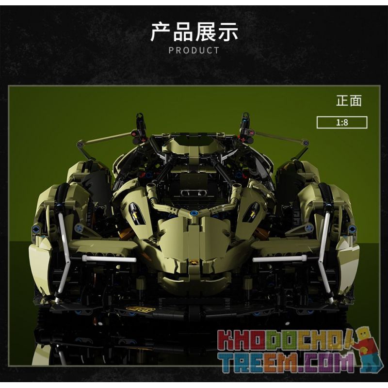 MOYU BLOCK MY88001 88001 MY88001A 88001A MY88001B 88001B MY88001C 88001C BAKA TECHNOLOGY BK6603 6603 non  LAMBORGHINI V12 VISION GT KHÁI NIỆM XE HƠI tỷ lệ 1:8 bộ đồ chơi xếp lắp ráp ghép mô hình  Kỹ Thuật Công Nghệ Cao Mô Hình Phương Tiện 2527 khối