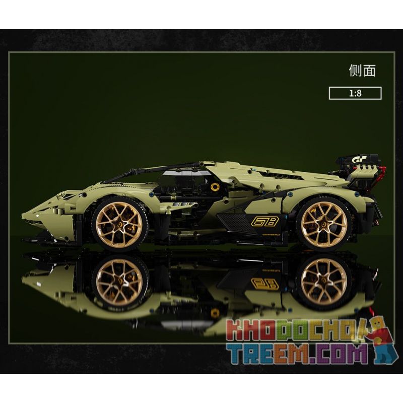MOYU BLOCK MY88001 88001 MY88001A 88001A MY88001B 88001B MY88001C 88001C BAKA TECHNOLOGY BK6603 6603 non  LAMBORGHINI V12 VISION GT KHÁI NIỆM XE HƠI tỷ lệ 1:8 bộ đồ chơi xếp lắp ráp ghép mô hình  Kỹ Thuật Công Nghệ Cao Mô Hình Phương Tiện 2527 khối