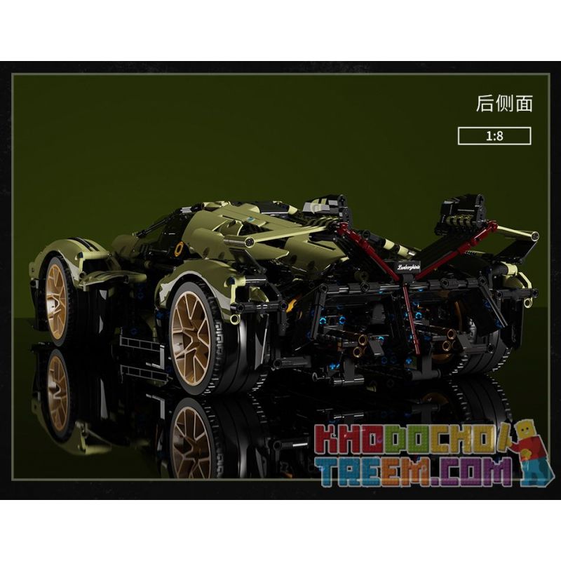 MOYU BLOCK MY88001 88001 MY88001A 88001A MY88001B 88001B MY88001C 88001C BAKA TECHNOLOGY BK6603 6603 non  LAMBORGHINI V12 VISION GT KHÁI NIỆM XE HƠI tỷ lệ 1:8 bộ đồ chơi xếp lắp ráp ghép mô hình  Kỹ Thuật Công Nghệ Cao Mô Hình Phương Tiện 2527 khối