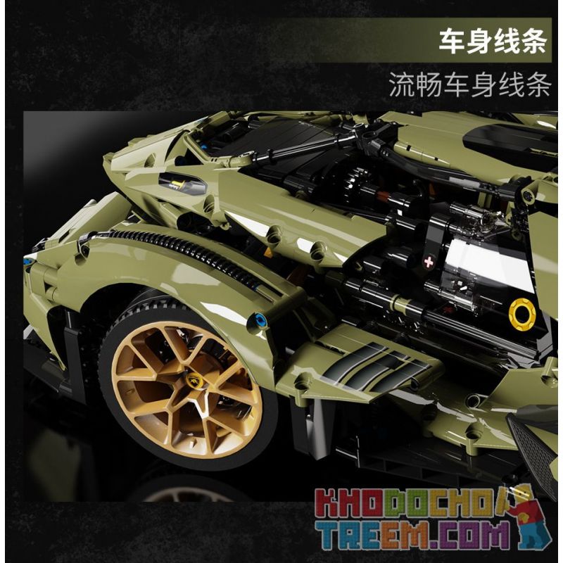 MOYU BLOCK MY88001 88001 MY88001A 88001A MY88001B 88001B MY88001C 88001C BAKA TECHNOLOGY BK6603 6603 non  LAMBORGHINI V12 VISION GT KHÁI NIỆM XE HƠI tỷ lệ 1:8 bộ đồ chơi xếp lắp ráp ghép mô hình  Kỹ Thuật Công Nghệ Cao Mô Hình Phương Tiện 2527 khối