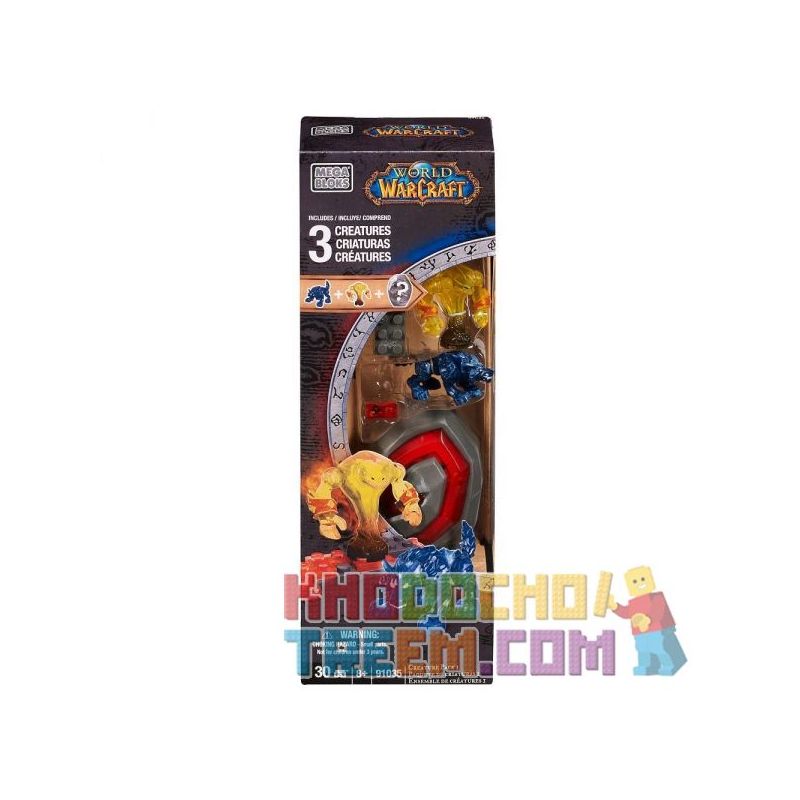 MEGA BLOKS 91035 non Lego GÓI SINH VẬT 1. bộ đồ chơi xếp lắp ráp ghép mô hình Computer Games CREATURE PACK 1 Trò Chơi 30 khối