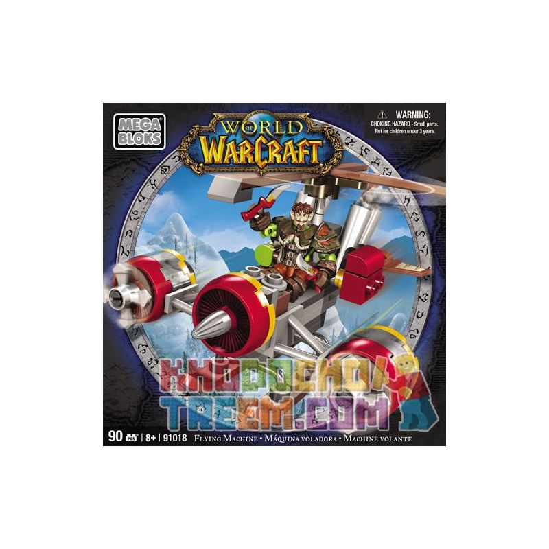 MEGA BLOKS 91018 non Lego PHI CƠ bộ đồ chơi xếp lắp ráp ghép mô hình Computer Games FLYING MACHINE Trò Chơi 90 khối