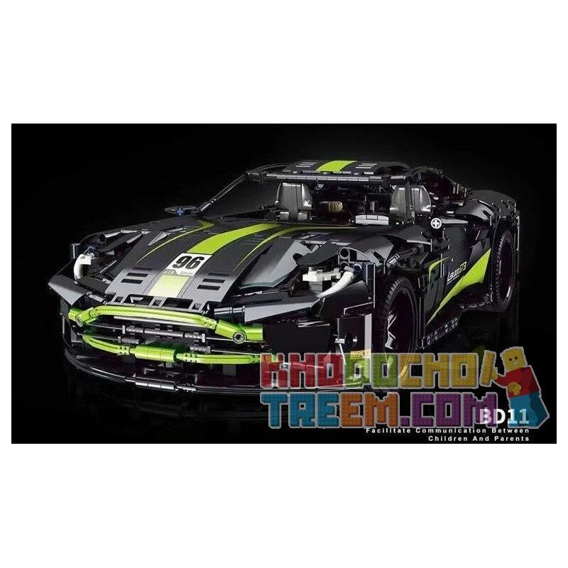 REBRICKABLE MOC-62260 62260 MOC62260 SUPER 18K K85 K136 non  ASTON MARTIN DB11. bộ đồ chơi xếp lắp ráp ghép mô hình  Kỹ Thuật Công Nghệ Cao Mô Hình Phương Tiện 1905 khối