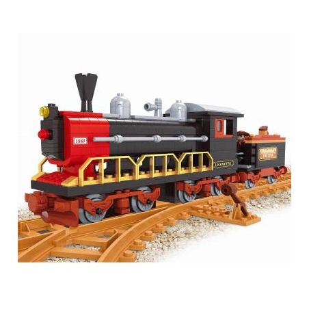 AUSINI 25610 non  XE LỬA bộ đồ chơi xếp lắp ráp ghép mô hình City TRAINS Thành Phố 406 khối