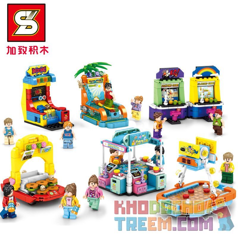 SHENG YUAN SY 5301A 5301B 5301C 5301D 5301E 5301F non Lego TRUYỀN HÌNH THỂ THAO 6 NGƯỜI CÂU CÁ CHUỘT OVERLORD ĐƯỜNG PHỐ ĐỊA ĐIỂM HÀNG KHÔNG SIÊU NHÂN ĐẤM BỐC LƯỚT MÙA HÈ bộ đồ chơi xếp lắp ráp ghép mô hình 947 khối