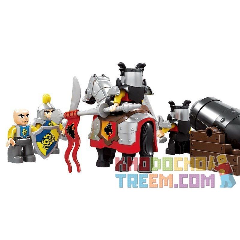 HYSTOYS HONGYUANSHENG AOLEDUOTOYS HG-1312 1312 HG1312 Xếp hình kiểu    Castle Đánh Chiếm Lâu đài Trung Cổ 2 Tầng 82 khối