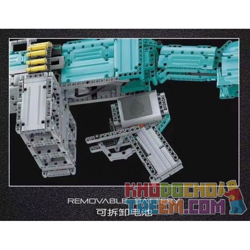 QIZHILE 86006 non  VŨ KHÍ TỰ ĐỘNG CHO LỚP M249 (SÚNG MÁY DỨA LỚN) bộ đồ chơi xếp lắp ráp ghép mô hình Gun M249 MACHINE GUN 1588 khối