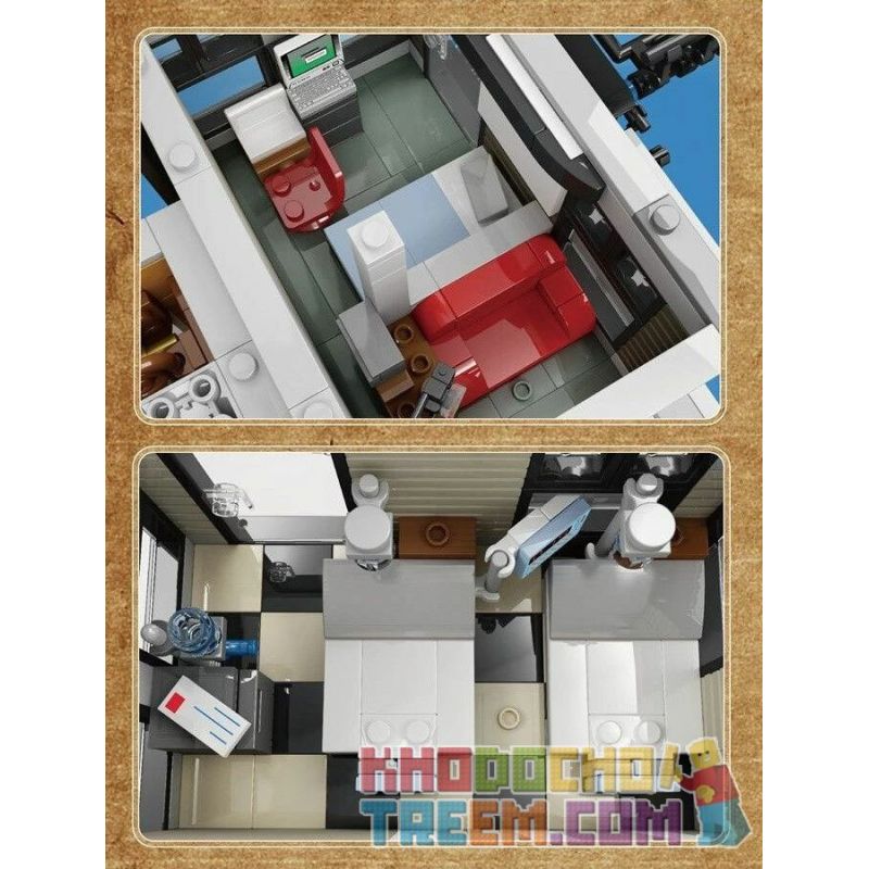 MouldKing 16037 Mould King 16037 REBRICKABLE MOC-37592 37592 MOC37592 non  THÁNH ĐỊA bộ đồ chơi xếp lắp ráp ghép mô hình Marvel Super Heroes SANCTORUM Siêu Anh Hùng Marvel 3439 khối