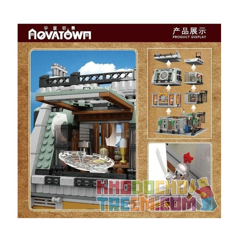 MouldKing 16037 Mould King 16037 REBRICKABLE MOC-37592 37592 MOC37592 non  THÁNH ĐỊA bộ đồ chơi xếp lắp ráp ghép mô hình Marvel Super Heroes SANCTORUM Siêu Anh Hùng Marvel 3439 khối