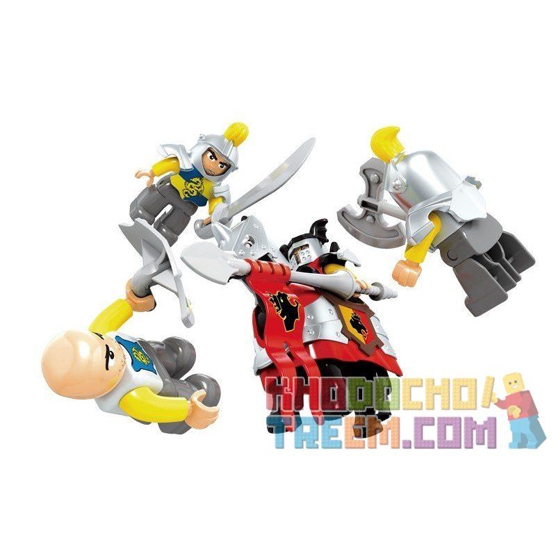 HYSTOYS HONGYUANSHENG AOLEDUOTOYS HG-1312 1312 HG1312 Xếp hình kiểu    Castle Đánh Chiếm Lâu đài Trung Cổ 2 Tầng 82 khối